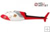 HeliArtist AS350 Ecureuil red/white/silver